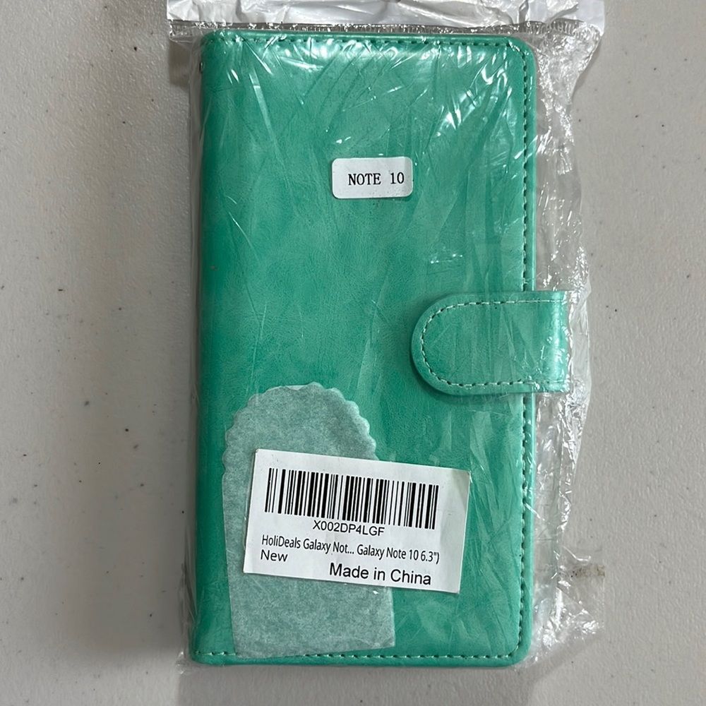 Galaxy Note 10 Wallet Wristlet Phone Holder With Credit Card  ID Holder Teal NWT